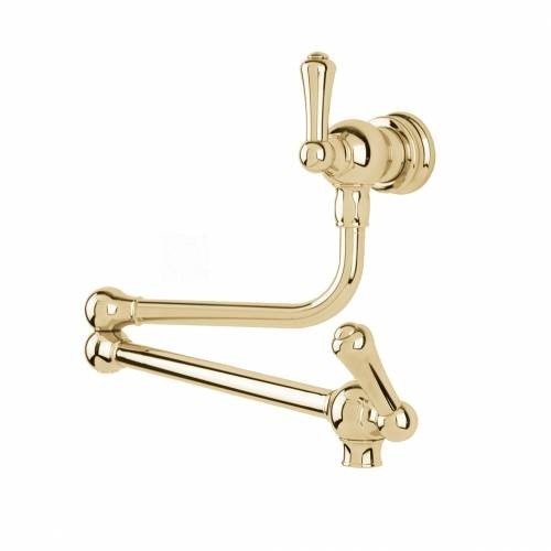 UNUSED Perrin & Rowe Phoenician 4799IG Pot Filler Tap GOLD lever AX4652