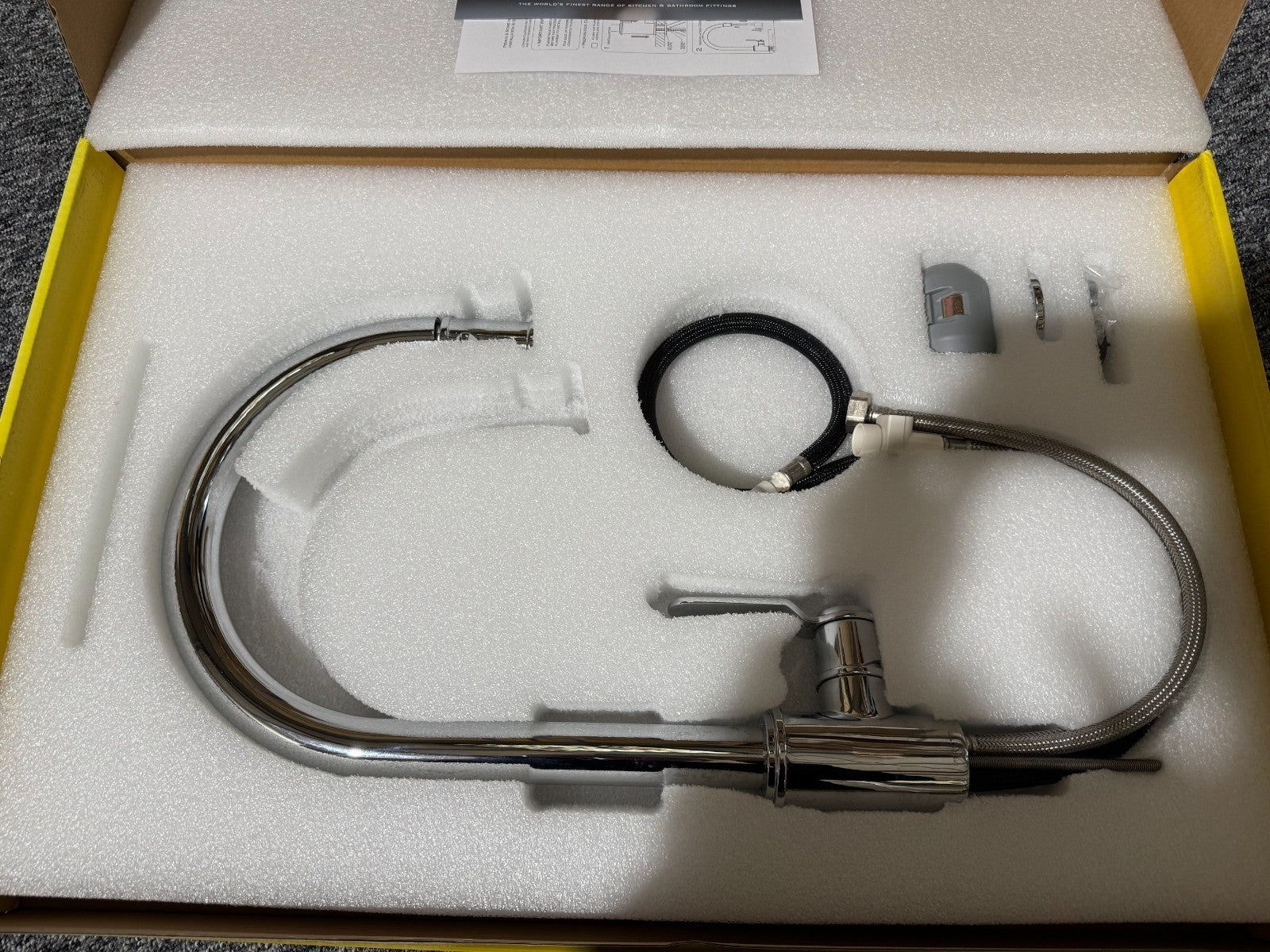NEW Perrin and Rowe Armstrong 4544HSCP Lever Tap with Pull Down CHROME BR4185
