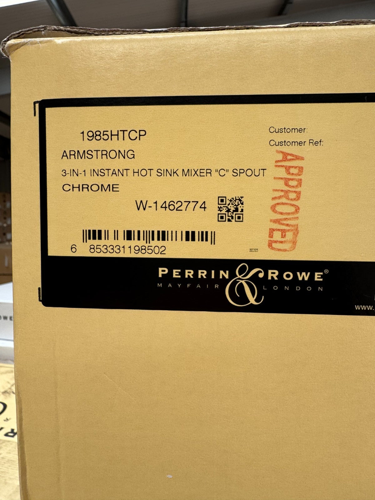 NEW Perrin & Rowe Armstrong 3-in-1 Instant Hot Water kitchen Tap Chrome AX4513