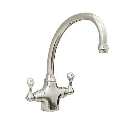 NEW Perrin & Rowe 4320NI Estruscan Kitchen mixer Lever Tap NICKEL BR4186