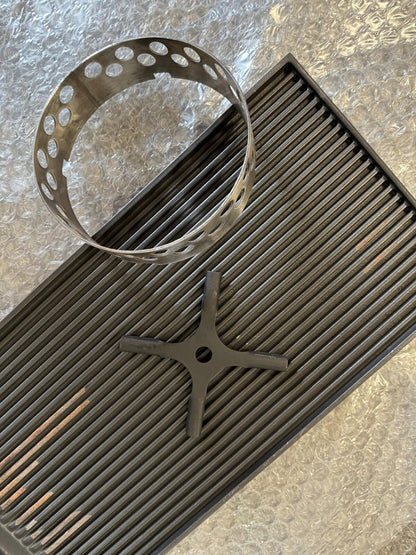 Lacanche Cast Iron Ribbed Griddle Plate / Trivet & Wok Ring for oven Hob