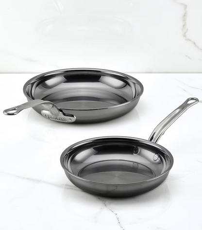 NEW Hestan Set of 2 Nanobond Skillets Frying Pan Set 60041