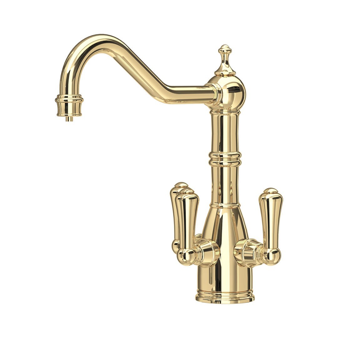 NEW Perrin & Rowe 1475BR Provence lever mixer Tap & Filtration Brass AX4445