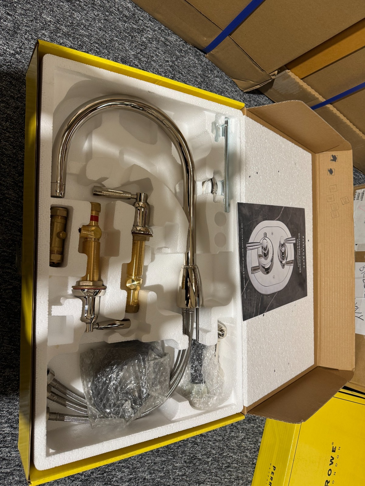 NEW Perrin & Rowe 4891NI Callisto Mixer Tap 3 hole with Rinse NICKEL BR4177