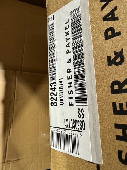 Brand New Fisher & Paykel OS60SDTX1 built in wall Oven Cooker steam appliance