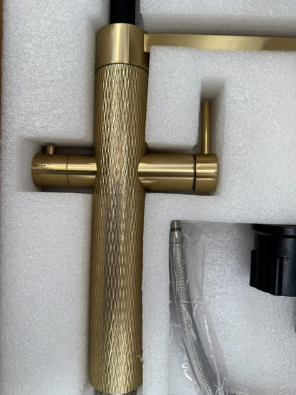 NEW Tap Factory Carysil Quilt Boiling Hot water Tap 4 n 1 twist AX4493 BRASS