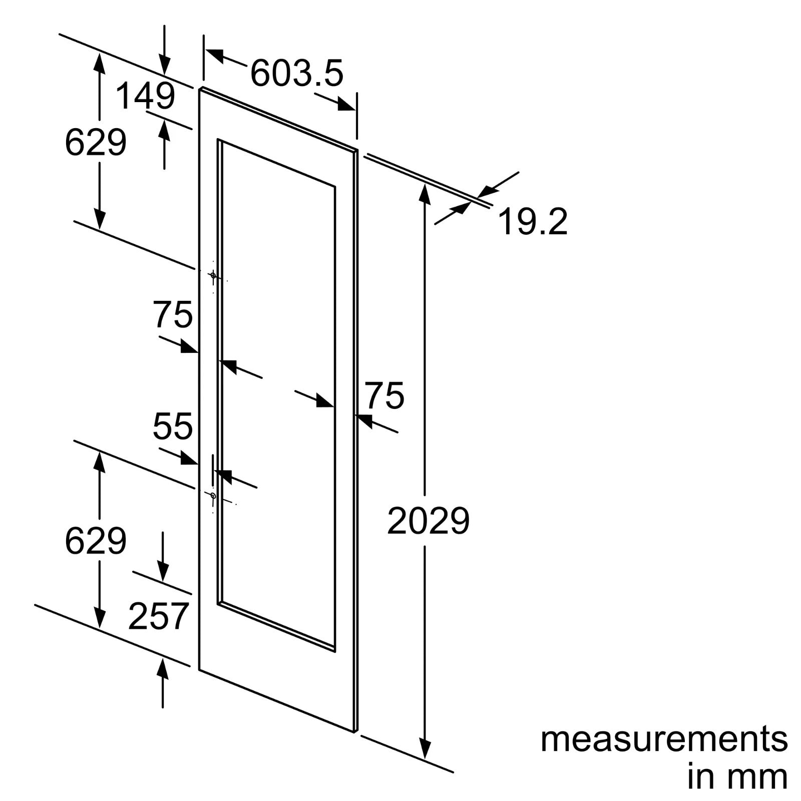 NEW Siemens CI24Z590 ACool IQ700 24 inch 60cm wine cooler Door panel stainless