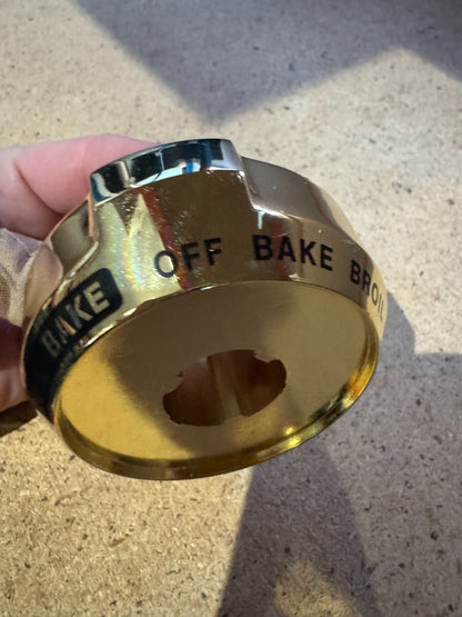 NEW Wolf Range Dual Fuel Cooker Oven Gold Brass Bezel knob