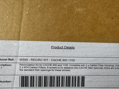 New Westin Recirculation Kit Prime 900 1100 carbon filter recirculating