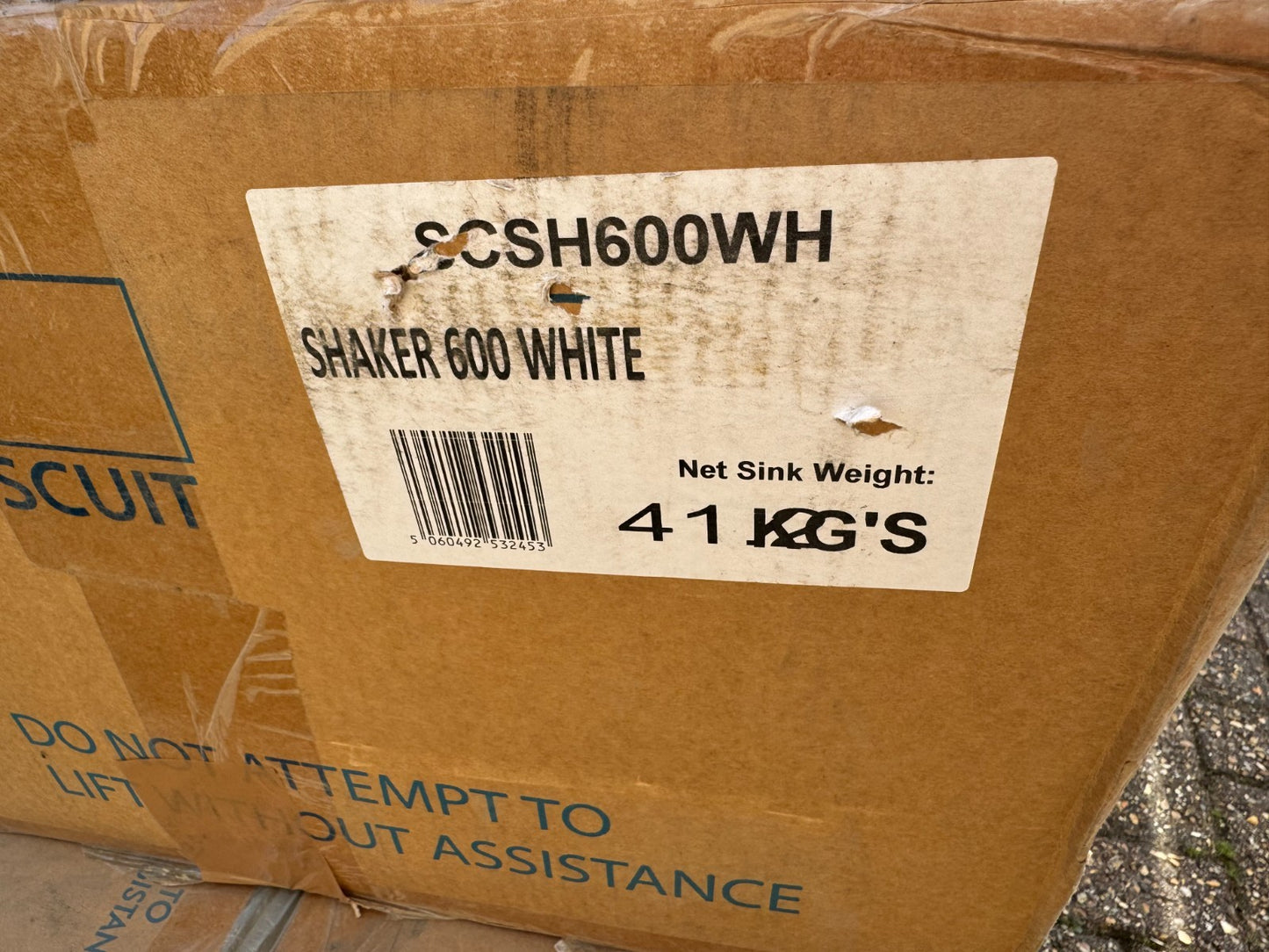 NEW Shaws Of Darwen SCSH600WH Classic Shaker 600 Belfast kitchen Sink  BR4352