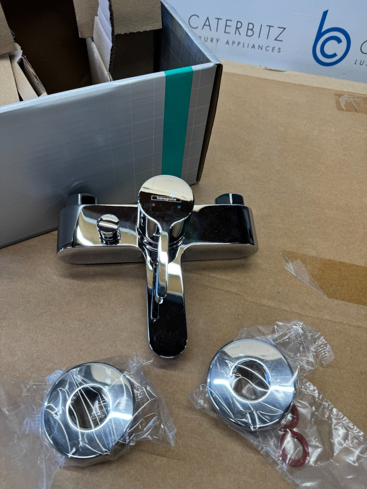 NEW Hansgrohe Metris S Bath Mixer Wall Mounted Tap 31460000 Chrome BR742