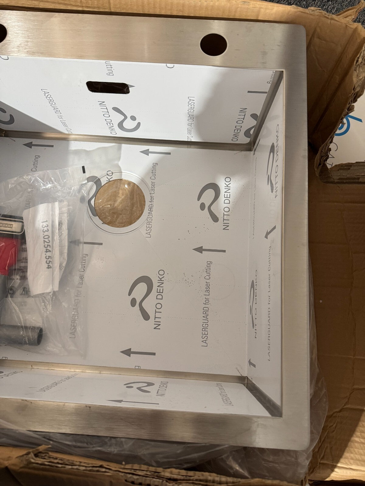 NEW Franke flush mount inset sink Planar PPX 211 stainless Steel 127.0203 BR694