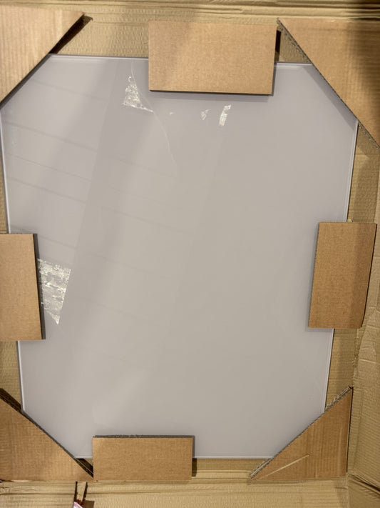 New Kitchen toughen Glass Splashback 600 x 650mm French Taupe / beige BR2322