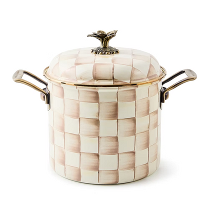 NEW Mackenzie-Childs MOCHA CHECK Items Enamel Finish IN STOCK Available Now