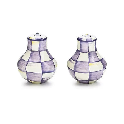NEW Authentic Mackenzie Childs VIOLET CHECK Items tableware IN STOCK kettle