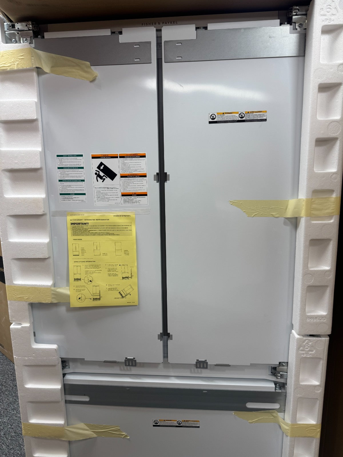 Fisher & Paykel RS90A3 French Door Fridge Freezer Integrated Opened AX