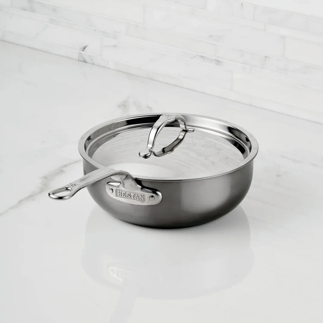 NEW Hestan NanoBond Titanium Covered Essential Pan Saucepan Pot 28cm 4.7L 60032
