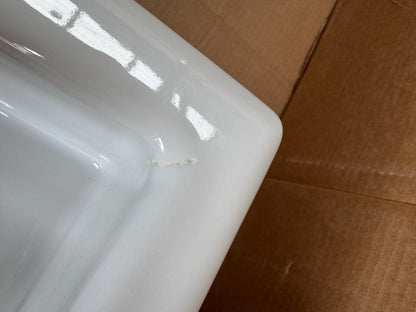 NEW UNUSED Whitebirk 60cm x 46cm Ceramic White Kitchen Sink AX04 Shaws belfast