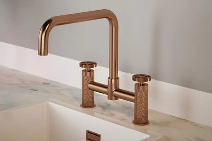 NEW Copper Quilt Kitchen Mixer tap Victoria plumbing tap factory AX4603