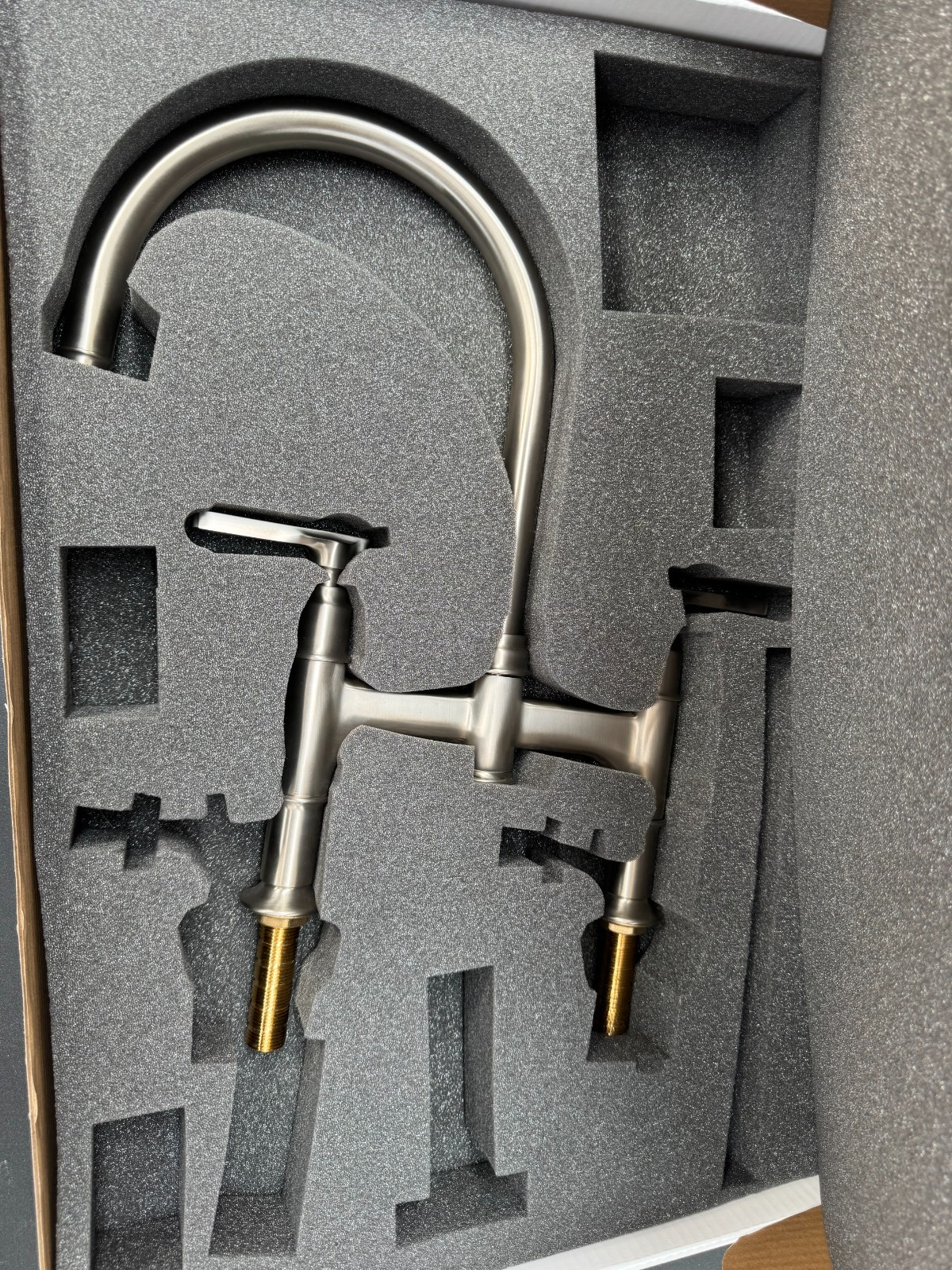 NEW Perrin & Rowe 4996PF Southbank Twin Lever Bridge Kitchen Mixer Tap AX4304