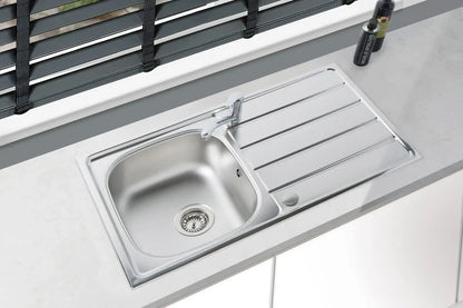 NEW Stainless Steel Kitchen sink with Drainer 860 x 500mm AX4321