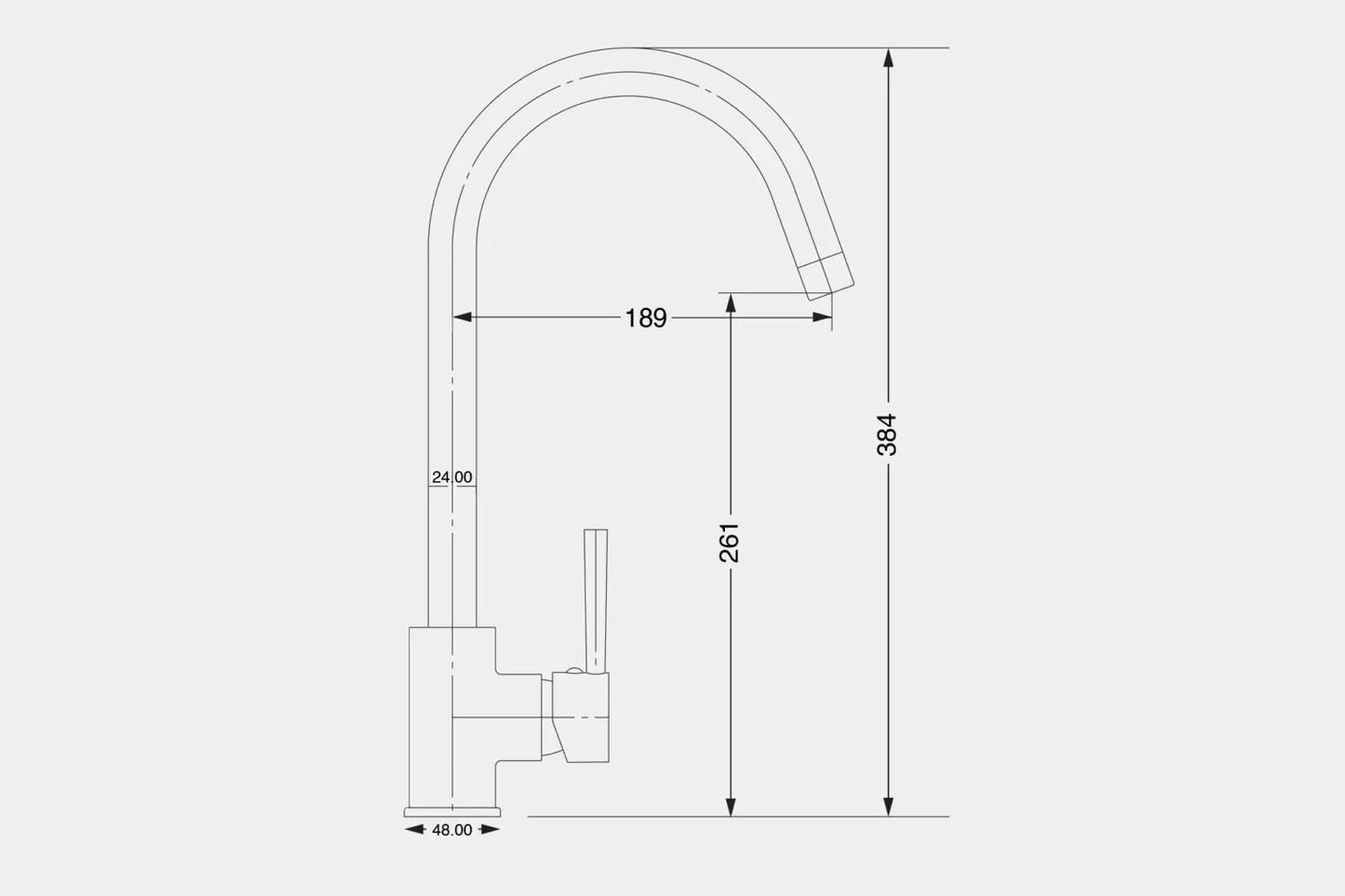 NEW Chrome Single Lever round Mixer Carysil Victoria plumbing tap factory AX4570