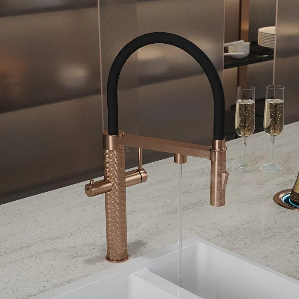 NEW Tap Factory Carysil Quilt Boiling Hot water Tap 4 n 1 twist AX4480 Copper