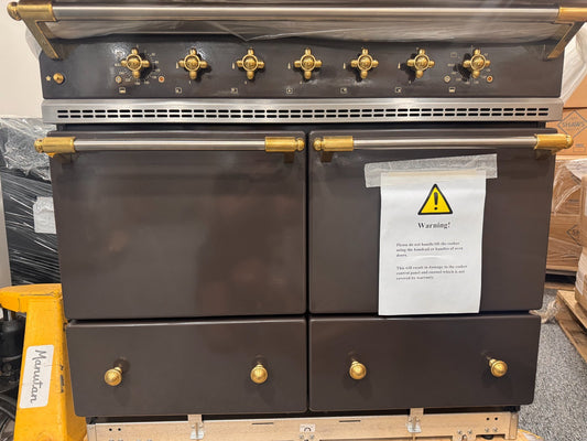 New Lacanche Cluny Range Cooker Double Oven 100cm Choc Brass BR4660