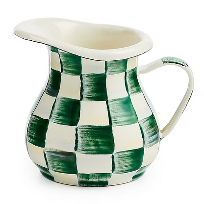 NEW Mackenzie-Childs EMERALD CHECK Items Enamel Finish IN STOCK Available Now