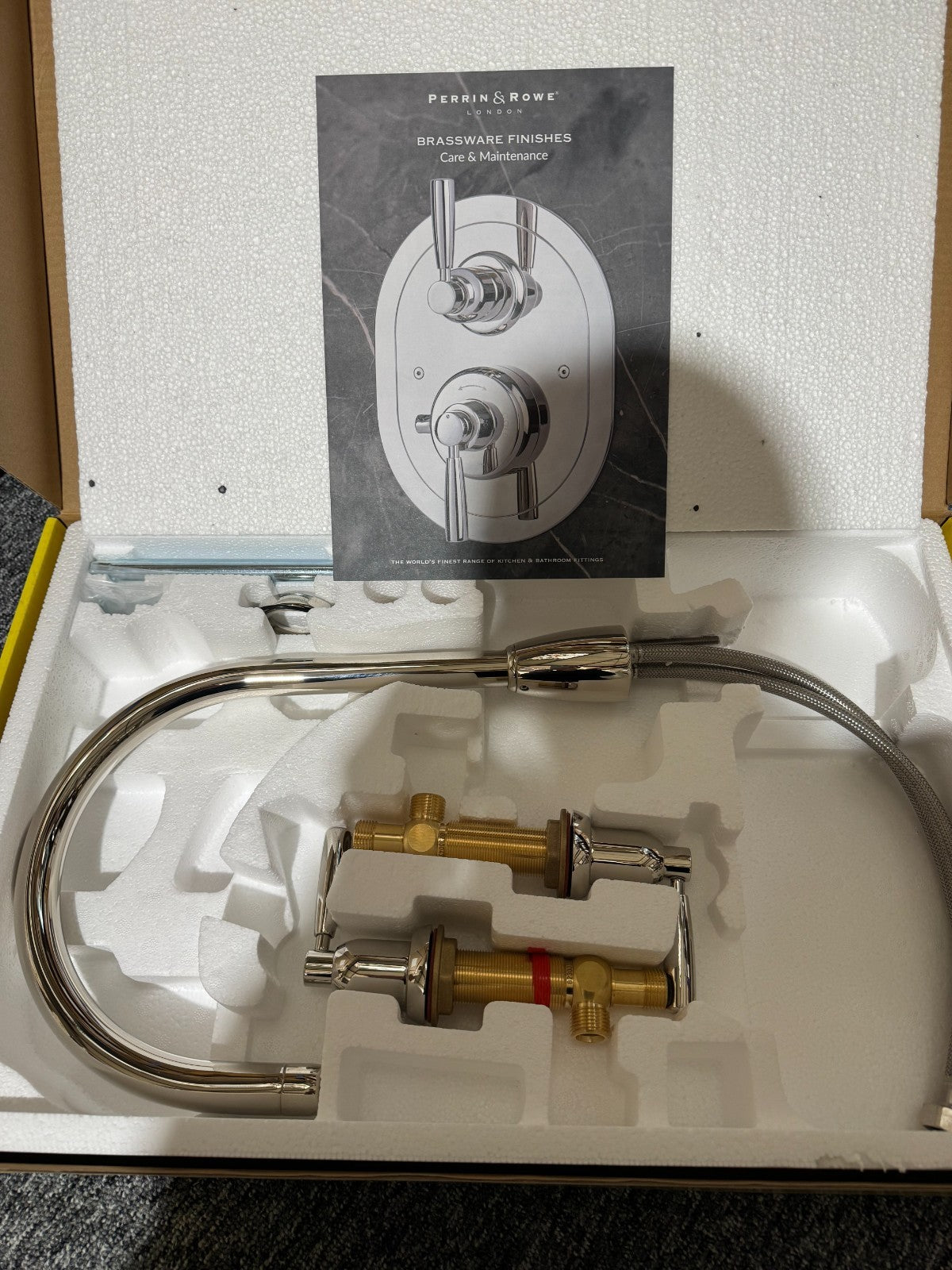 NEW Perrin & Rowe 4886NI Callisto Kitchen Mixer Tap Nickel 3 hole BR4178