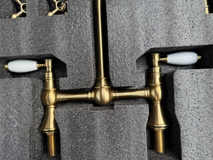 NEW Traditional Bridge Mixer tap Victoria plumbing tap factory BRASS AX4543