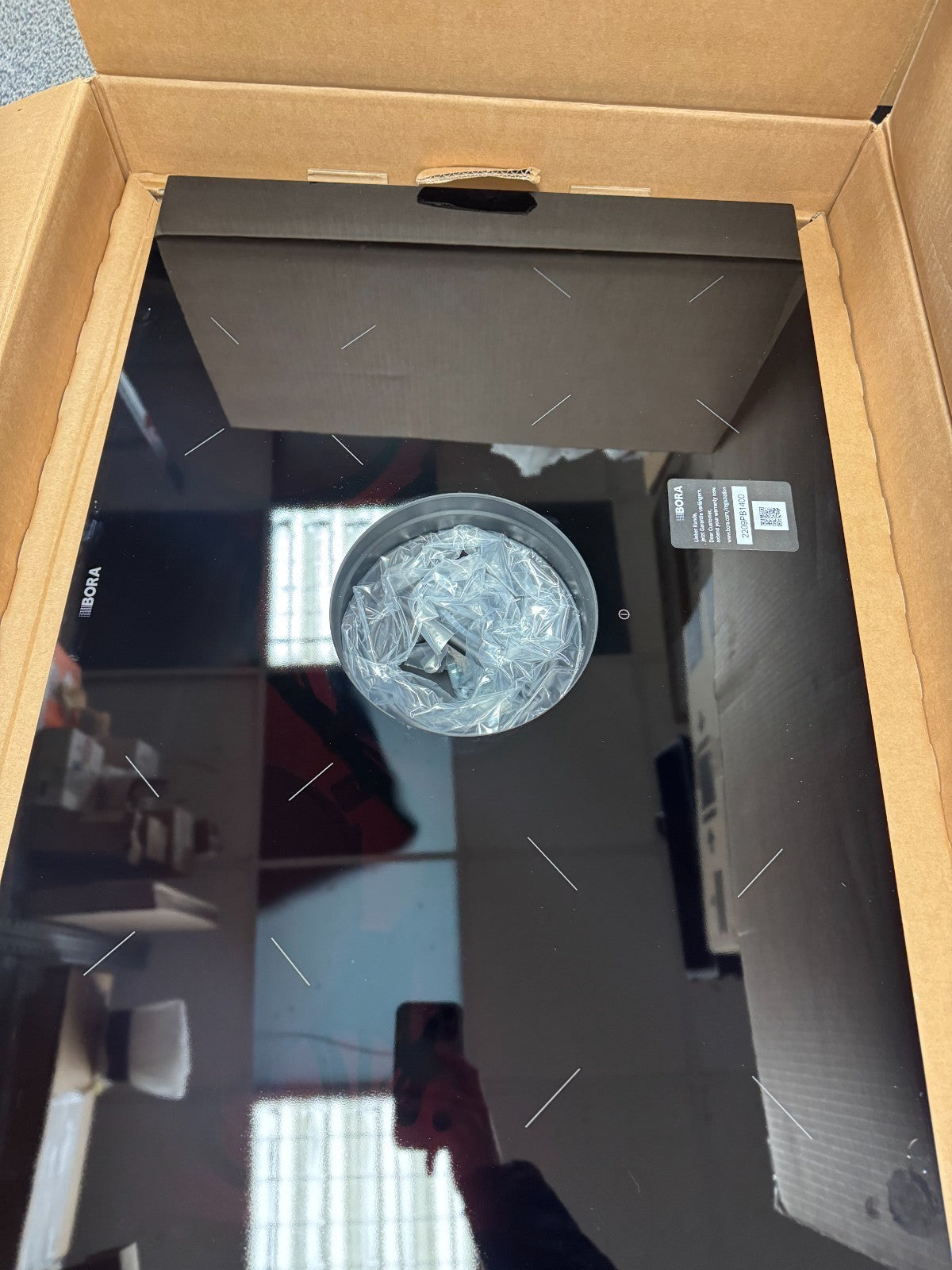 Ex Display BORA Pure PURU 80cm Wide Black Venting Induction Hob B34129