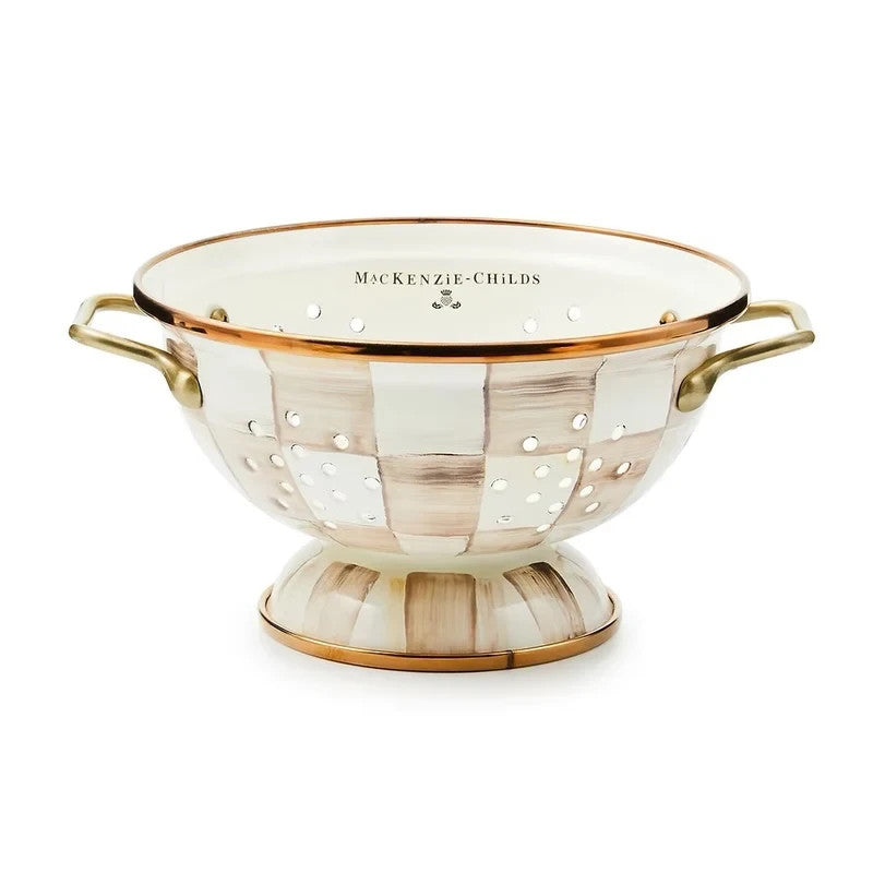 NEW Mackenzie-Childs MOCHA CHECK Items Enamel Finish IN STOCK Available Now