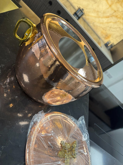 NEW Ruffoni 99276 Historia Decor Wine Cooler w/ Lid Mauviel Copper Pot BR4217