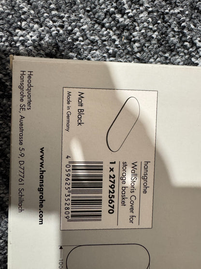NEW Hansgrohe WallStoris Storage basket 27912670 & 2 x Lids 27925670 BR2145
