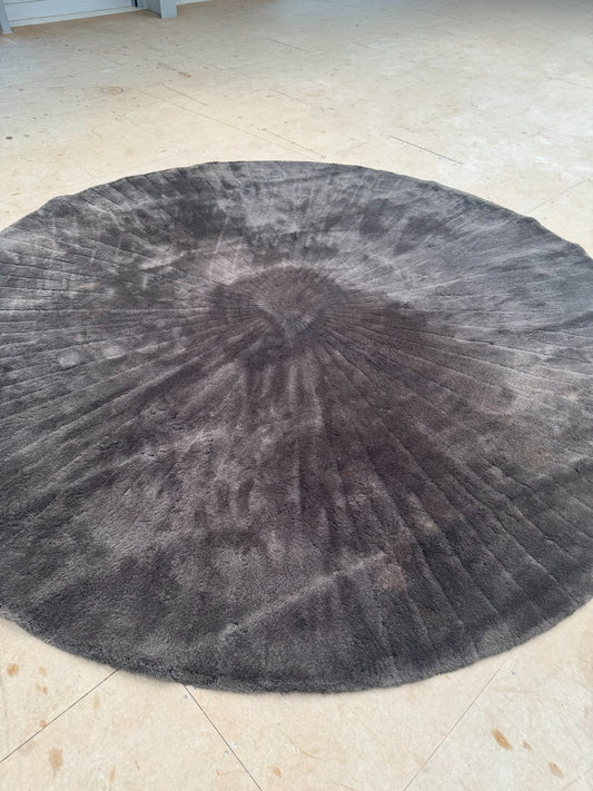 Ex Display B&B Italia Cratis Circular Round Rug Mat Carpet 300cm Brown