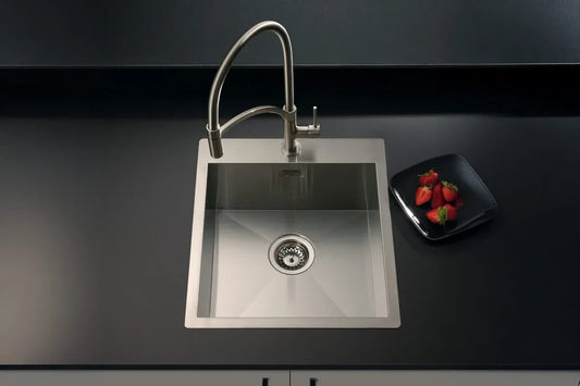 NEW Stainless Steel Inset Sink single basin 450 x 500 QU450 EQUAD451