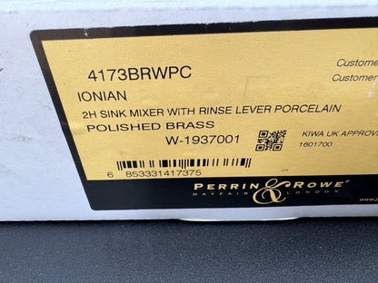 Perrin & Rowe 4173 BRWPC  Ionian Phoenician Bridge Sink Mixer With Rinse AX4296