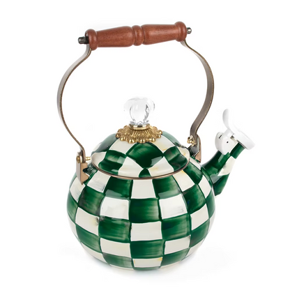 NEW Mackenzie-Childs EMERALD CHECK Items Enamel Finish IN STOCK Available Now