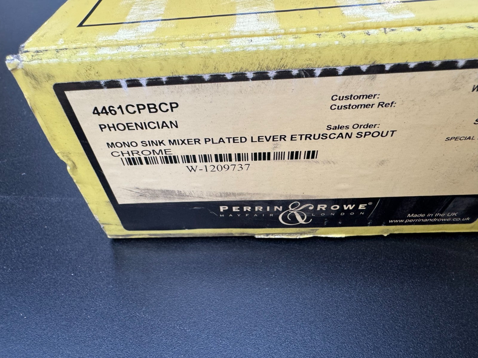 NEW Perrin & Rowe 4461 CPBCP Phoenician Provence kitchen Lever tap CHROME AX4437