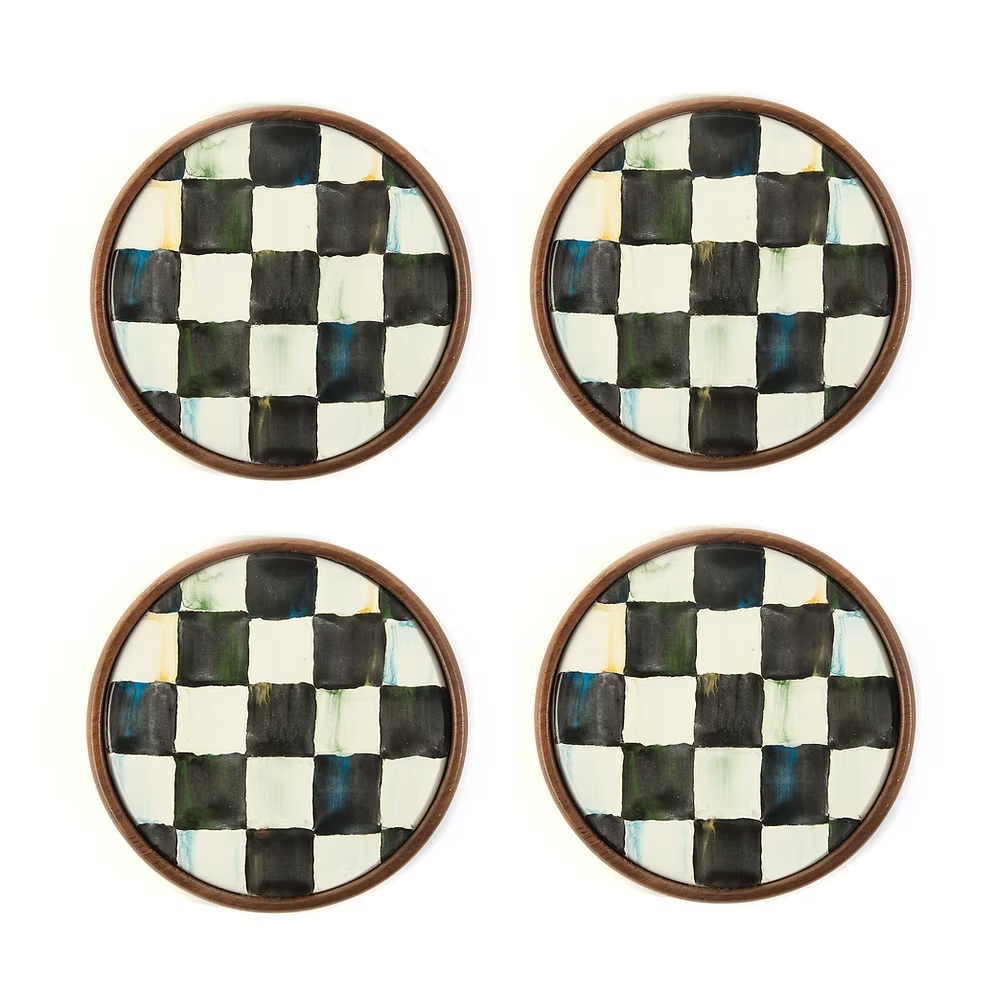 NEW Mackenzie-Childs Courtly Check Items Enamel Finish IN STOCK Available Now