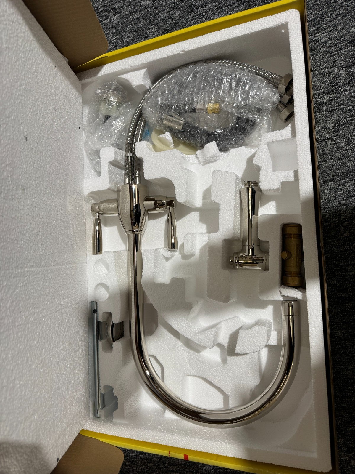 NEW Perrin & Rowe Oberon 4866NI Kitchen Mixer Tap & Rinse NICKEL BR4198