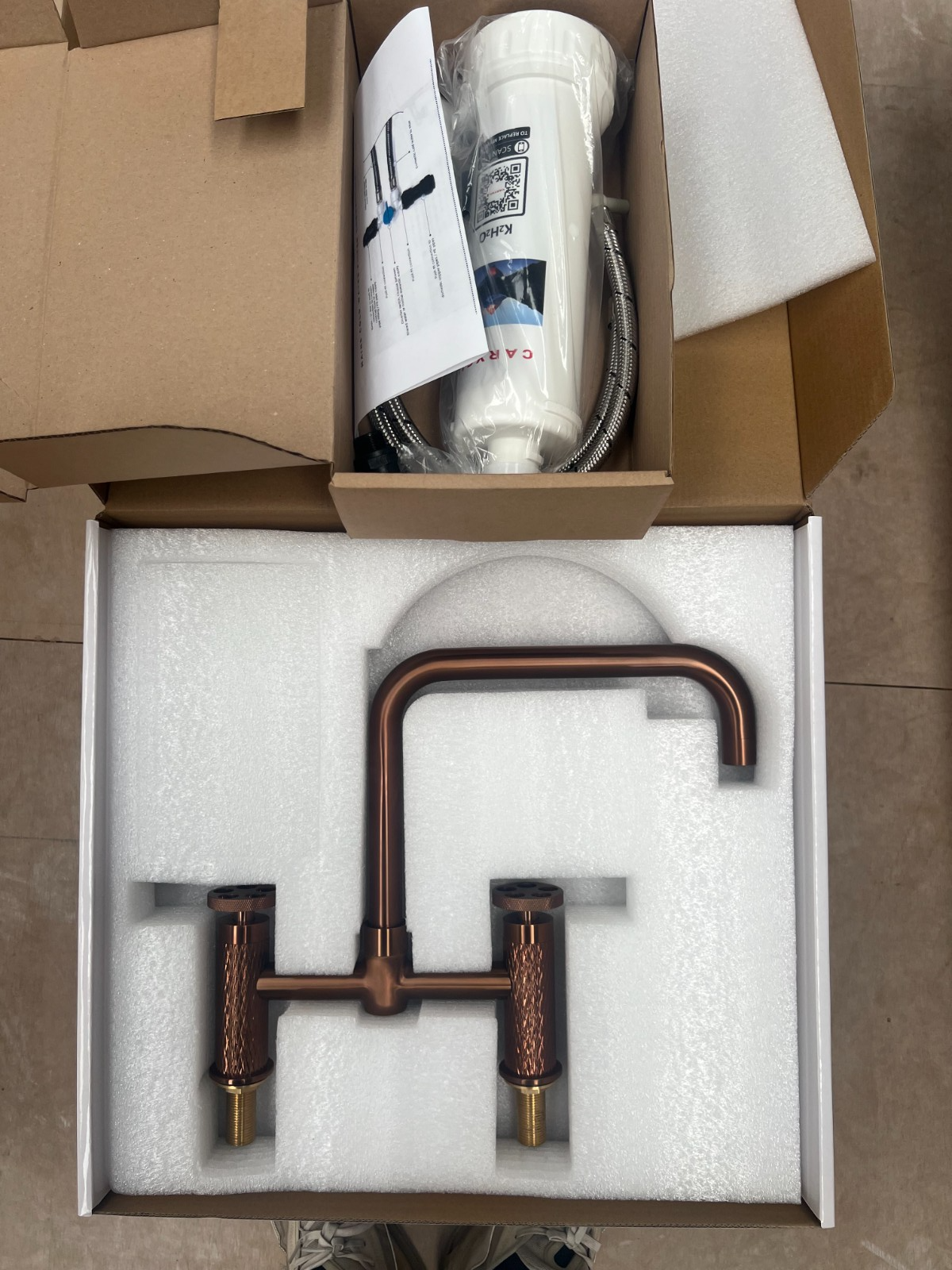 NEW Copper Quilt Kitchen Mixer tap Victoria plumbing tap factory AX4603