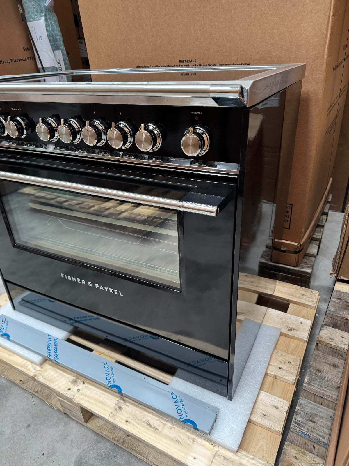 NEW Fisher & Paykel OR90SCI6B1 Induction Range Cooker oven Black GRADED BR4636