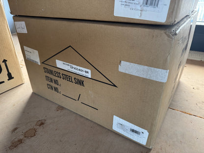 NEW Carysil Essentials UM1023 EPVD3401-BR Single Bowl Sink BRASS / GOLD AX4311