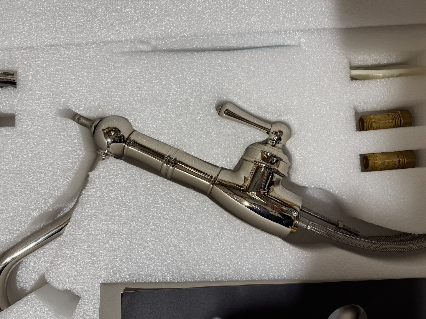 NEW Perrin & Rowe 4741Ni Aquitaine kitchen Sink Mixer tap Lever NICKEL BR4190