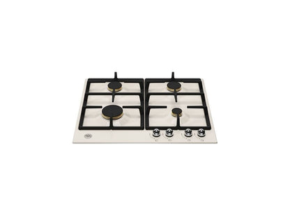 NEW Bertazzoni P604LHERAG 60cm Gas Hob Cooktop Ivory Gold BR4003