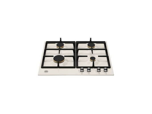 NEW Bertazzoni P604LHERAG 60cm Gas Hob Cooktop Ivory Gold BR4003