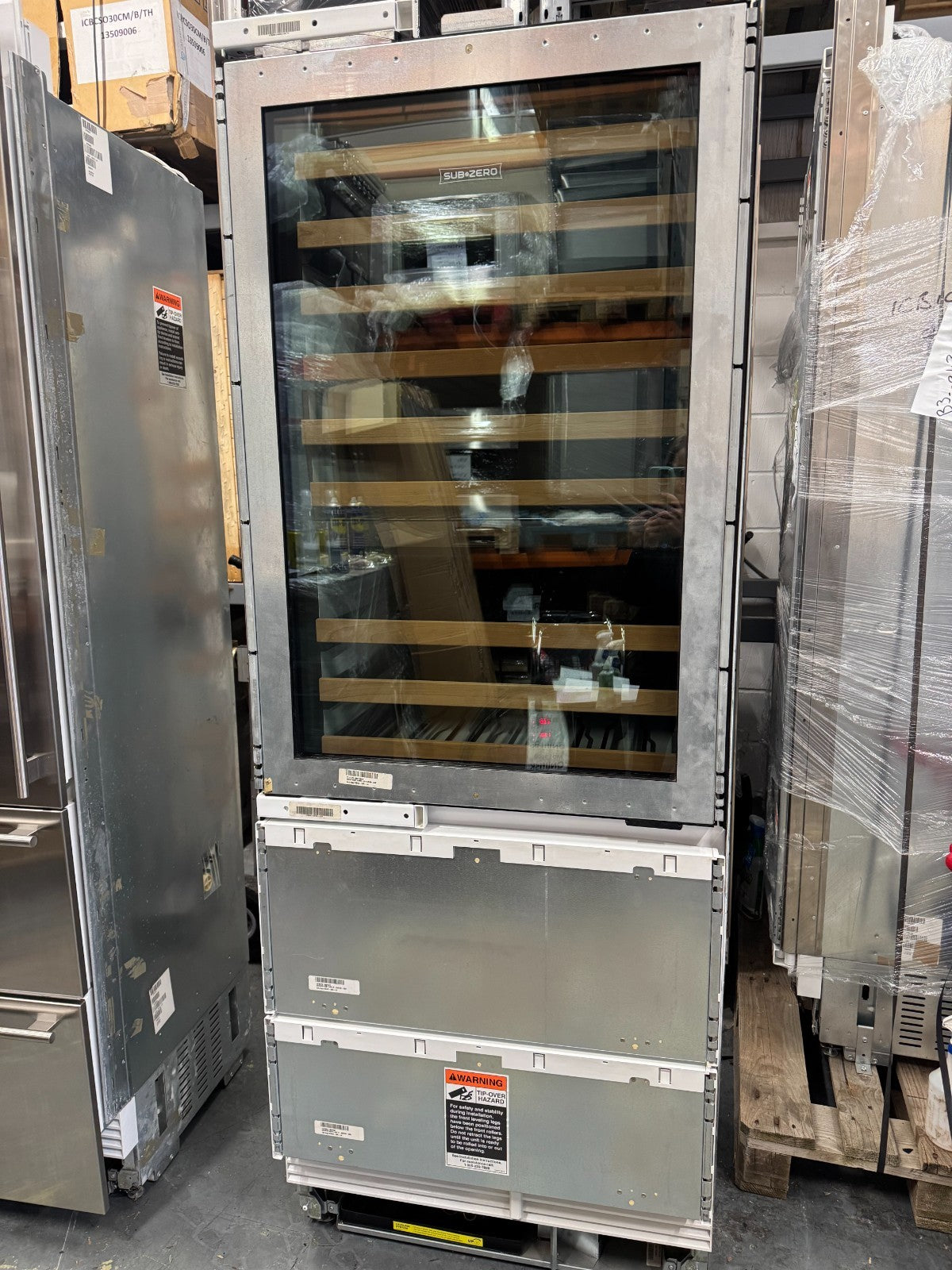 Ex Display Sub-Zero ICBIW-30R Wine Storage Fridge Cooler Integrated B34124