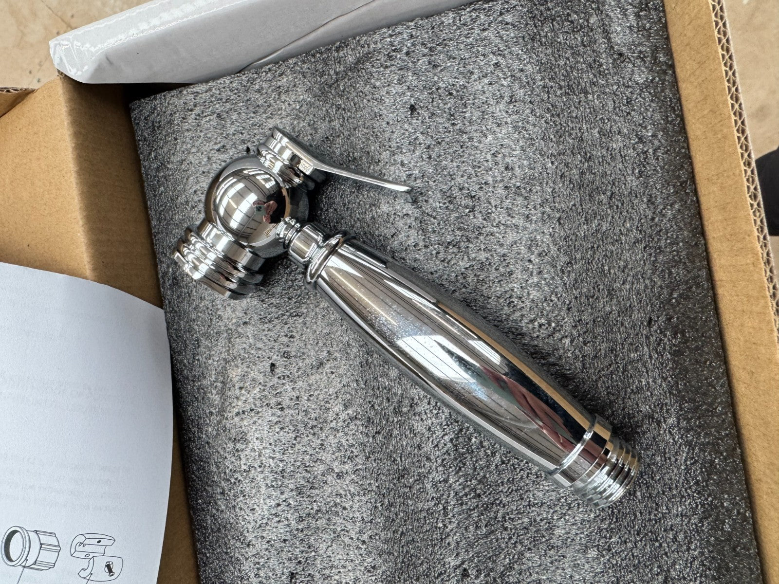 NEW Essential Kitchen Separate Rinse Spray Tap Hose CHROME AX4494